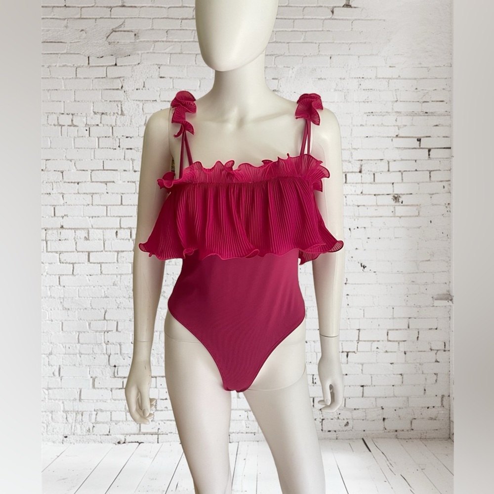 Ruffled top bodysuit